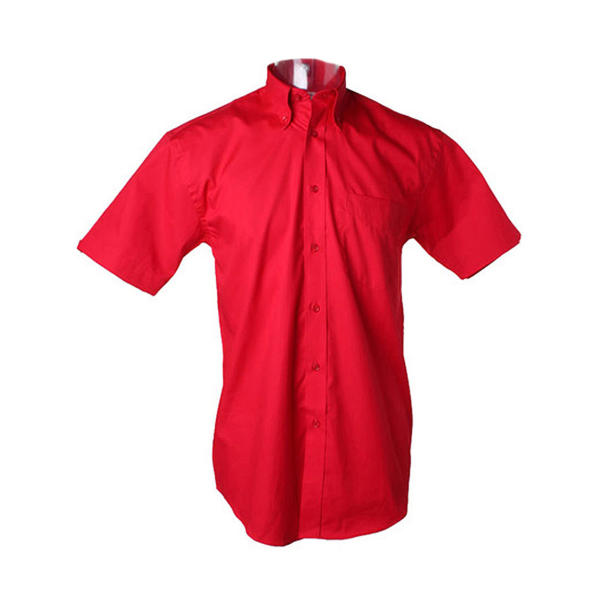 Classic Fit Premium Oxford Shirt SSL - Red - 2XL