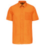 Ace - Heren overhemd korte mouwen Orange 4XL