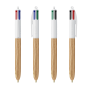 BIC® 4 Colours Wood Style with Lanyard 4 Colours Wood BP LP Natural_UP white_RI white