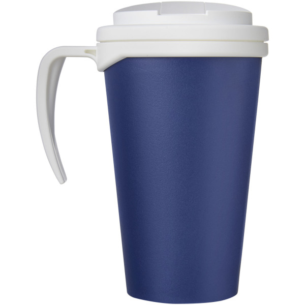 Americano® Grande 350 ml mug with spill-proof lid - Blue/White
