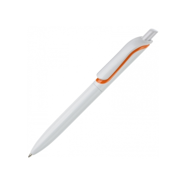 Ball pen Click-Shadow protect - White / Orange