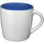 Aztec 340 ml ceramic mug - White/Royal blue