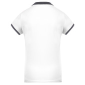 Dames-sportpolo White / sporty grey M