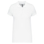 Piqué-damespolo korte mouwen White XS
