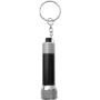 Draco LED keychain light - Solid black/Silver
