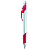 Lotus balpen satin Zilver/Rood