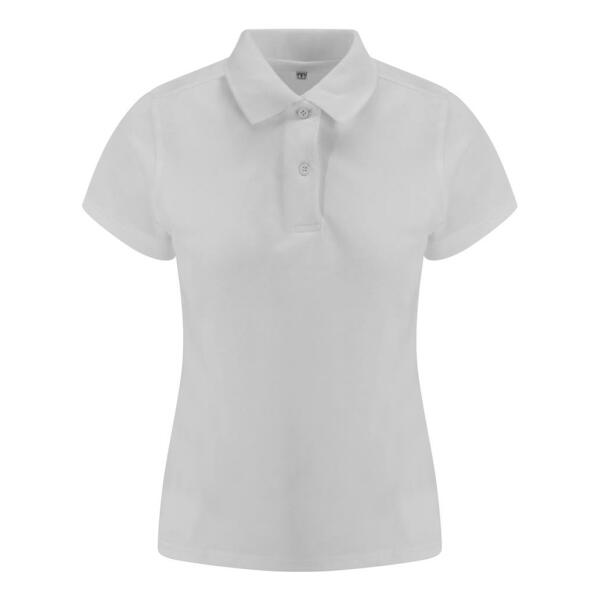 AWDis Ladies Stretch Piqué Polo Shirt, White, L, Just Polos