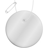 RFX™ H-09 ronde reflecterende pvc hanger - Wit
