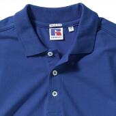 RUS Men Fitted Stretch Polo, Bright Royal, S