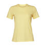 Women's Relaxed CVC Jersey Short Sleeve Tee - Heather French Vanilla - XL