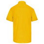 Overhemd in onderhoudsvriendelijk polykatoen-popeline korte mouwen heren Yellow XS