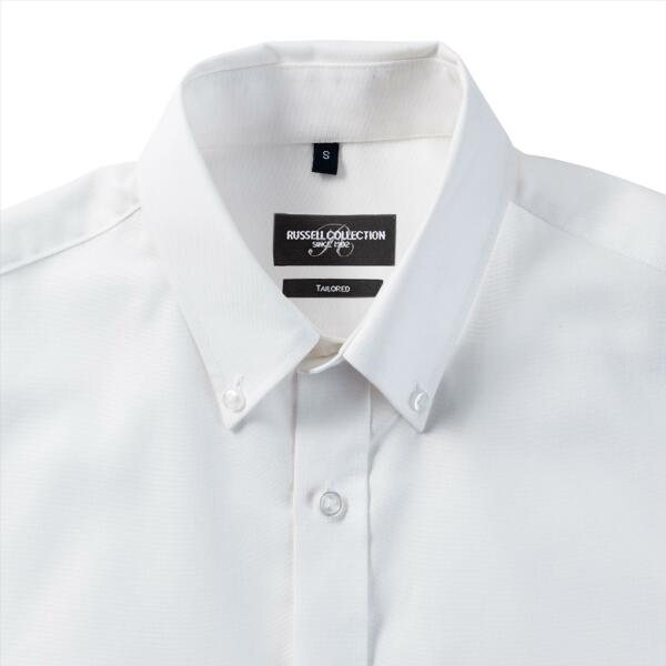 Men's L/S Tail. Button-Down Oxford Shirt, White, S, RUS