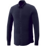 Bigelow piqué heren overhemd met lange mouwen - Navy - XS
