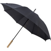 RPET pongee (190T) paraplu zwart