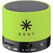 Duck cilinder Bluetooth® speaker met rubberen afwerking - Lime