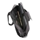 Duo color RPET 15.6" RFID laptop tas PVC vrij, grijs