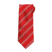 Four Stripe Tie Red / Silver One Size