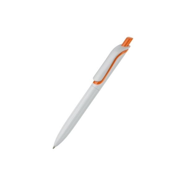 Ball pen Click Shadow Made in Germany - White / Orange