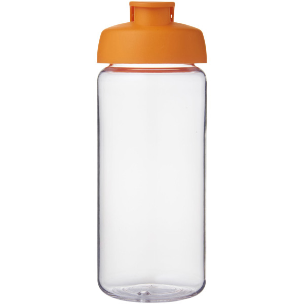 H2O Active® Octave Tritan™ 600 ml sportfles met klapdeksel - Transparant/Oranje