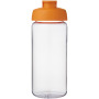 H2O Active® Octave Tritan™ 600 ml flip lid sport bottle - Transparent clear/Orange