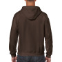 Gildan Sweater Hooded Full Zip HeavyBlend for him 105 dark chocolate L