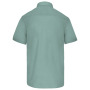 Overhemd in onderhoudsvriendelijk polykatoen-popeline korte mouwen heren Sage 5XL