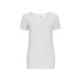 WOMEN’S OPEN NECK T-SHIRT Melange White XL