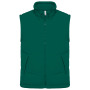Met fleece gevoerde bodywarmer Dark green XS Met fleece gevoerde bodywarmer Dark green XS