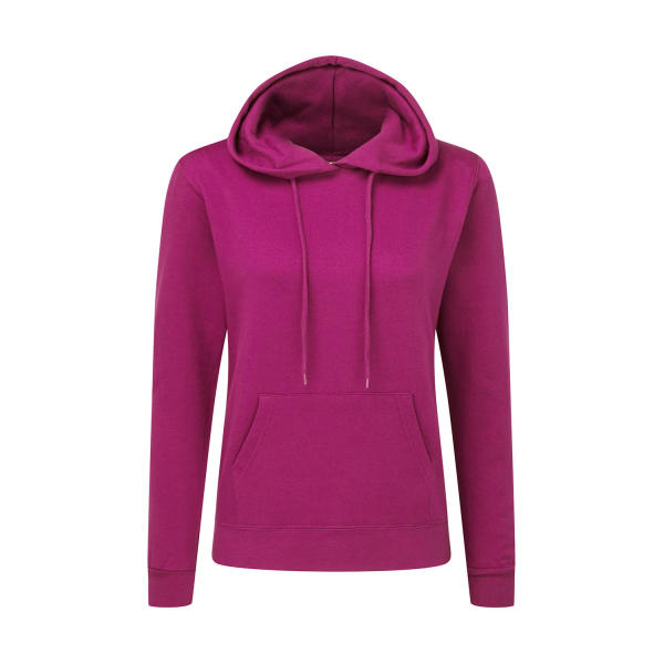 Ladies' Hooded Sweatshirt - Dark Pink