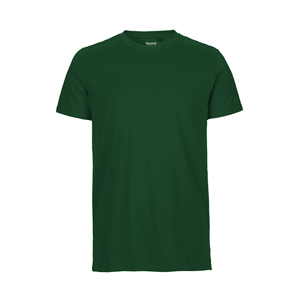 Neutral mens fitted t-shirt-Bottle-Green-S