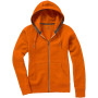 Arora dames hoodie met ritssluiting - Oranje - XXL