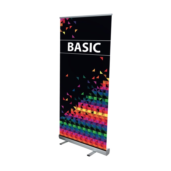 Banner Basic 100 x 200 cm Zilver met bedrukking in full color
