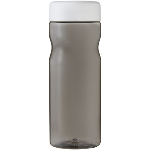 H2O Active® Base 650 ml screw cap water bottle - Charcoal/White