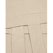 Canvas Wide Shopper with Fold LH - Natural - L (42x32x12cm)