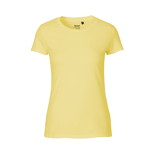 Neutral ladies fitted t-shirt-Dusty-Yellow-XXL