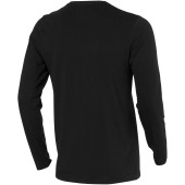 Ponoka biologisch heren t-shirt met lange mouwen - Zwart - XXL