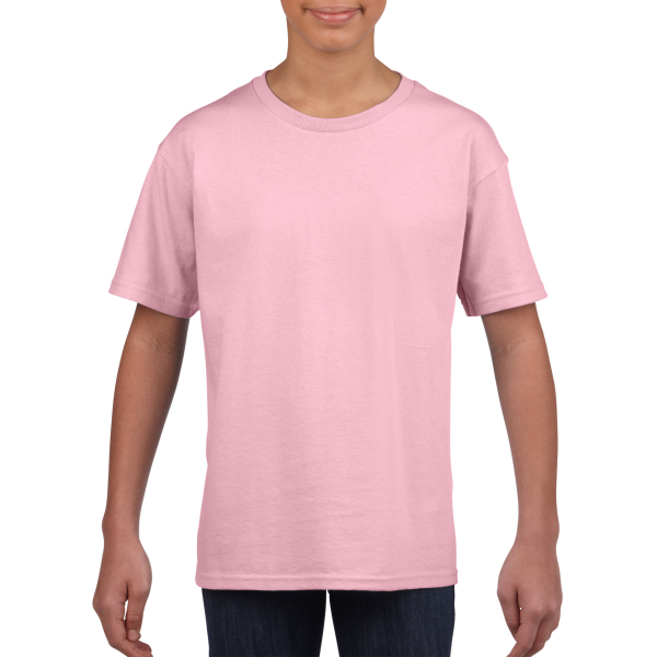 Gildan T-shirt SoftStyle SS for kids Light Pink XL