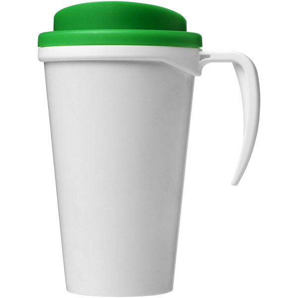 Brite-Americano® grande 350 ml insulated mug - White/Green