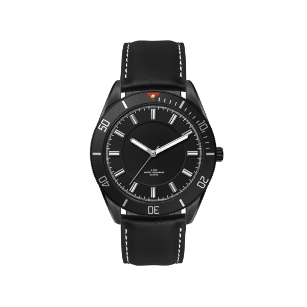 Horloge Rome Zwart met logo