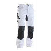 Jobman 2324 Service trouser stretch wit/zwart C42