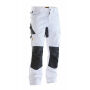 Jobman 2324 Service trouser stretch wit/zwart C42