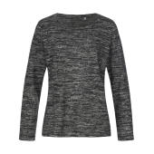 Knit Long Sleeve Women - Dark Grey Melange - XL