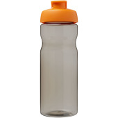 H2O Active® Base Tritan™ 650 ml sportfles met klapdeksel - Charcoal/Oranje