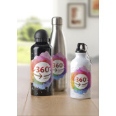 Aluminium fles Isobel zwart