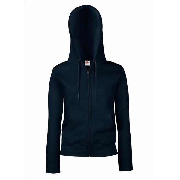 FOTL Lady-Fit Premium Hooded Sweat Jacket, Deep Navy, XS