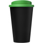 Americano® Eco 350 ml recycled tumbler - Solid black/Green