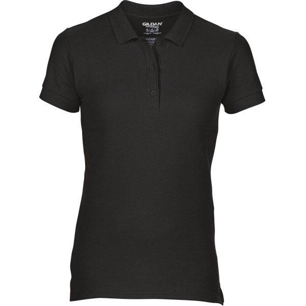 Premium Cotton® Ladies' Double Piqué Polo Black XL