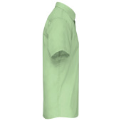 Men's easy-care short sleeve polycotton poplin shirt Pistachio Green XS