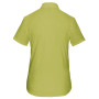 Overhemd in onderhoudsvriendelijk polykatoen-popeline korte mouwen dames Burnt Lime L