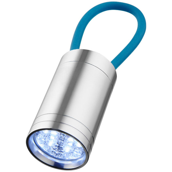 Vela 6-LED zaklamp met gloeibandje - Process blauw